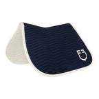 Tapis de selle Wave, Navy Blazer  - Equestro Spring / Summer 25