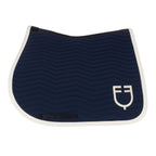 Tapis de selle Wave, Navy Blazer  - Equestro Spring / Summer 25
