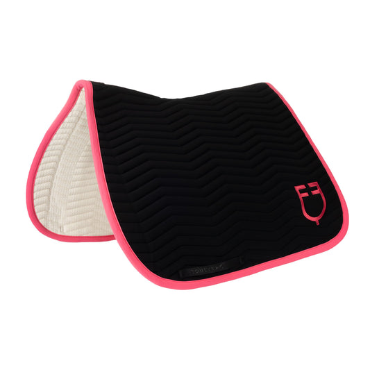 Tapis de dressage Wave, Black / Honey suckle  - Equestro Spring / Summer 25