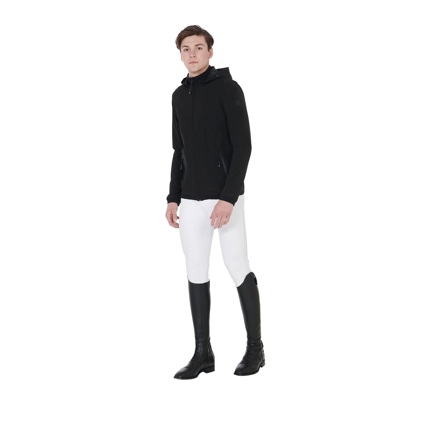 Veste Softshell coupe-vent homme, noir - Equestro