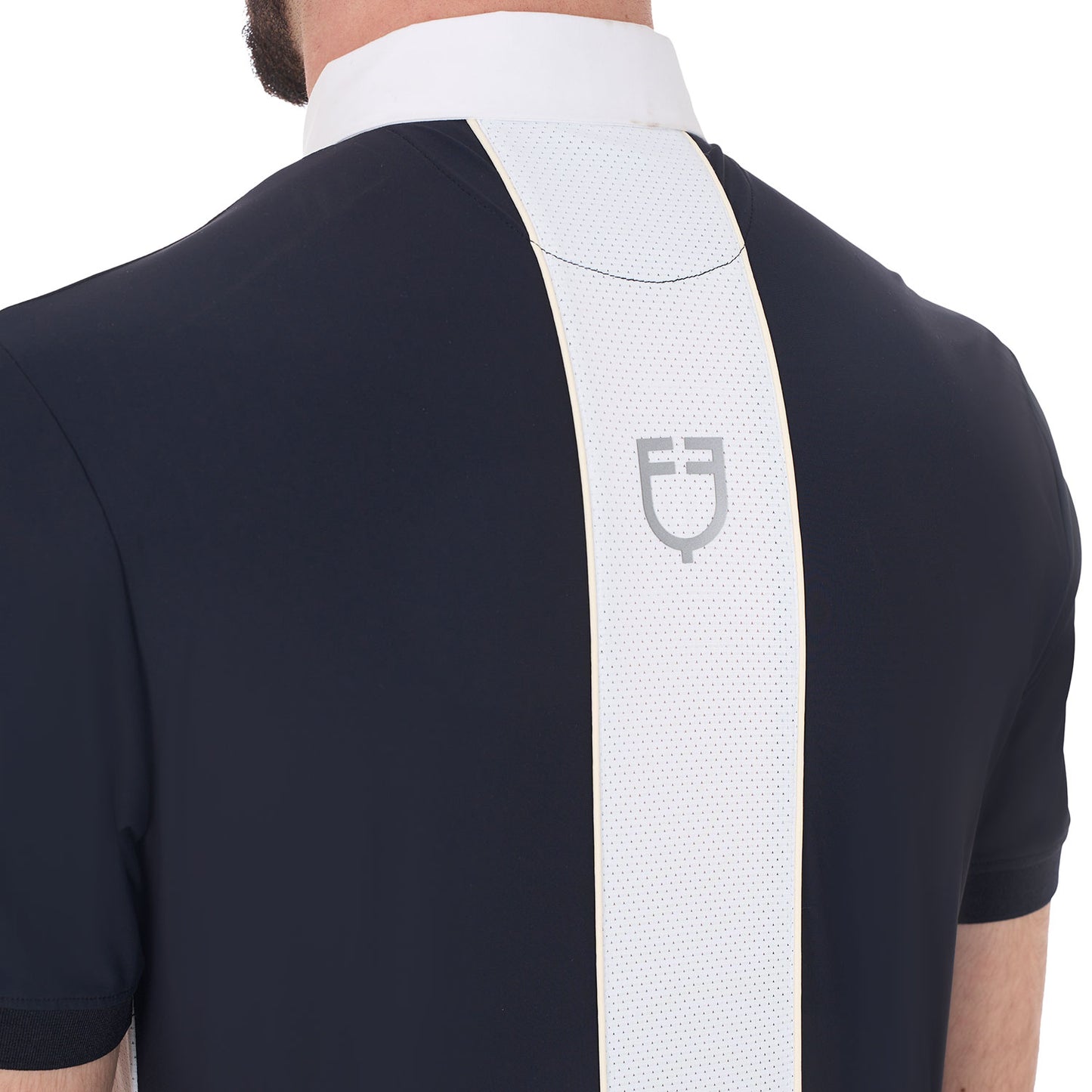 Polo de concours homme, Navy Blazer - Equestro Spring / Summer 25