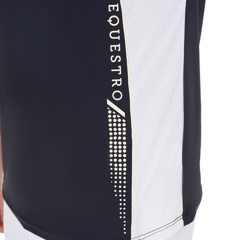 Polo de concours homme, Navy Blazer - Equestro Spring / Summer 25