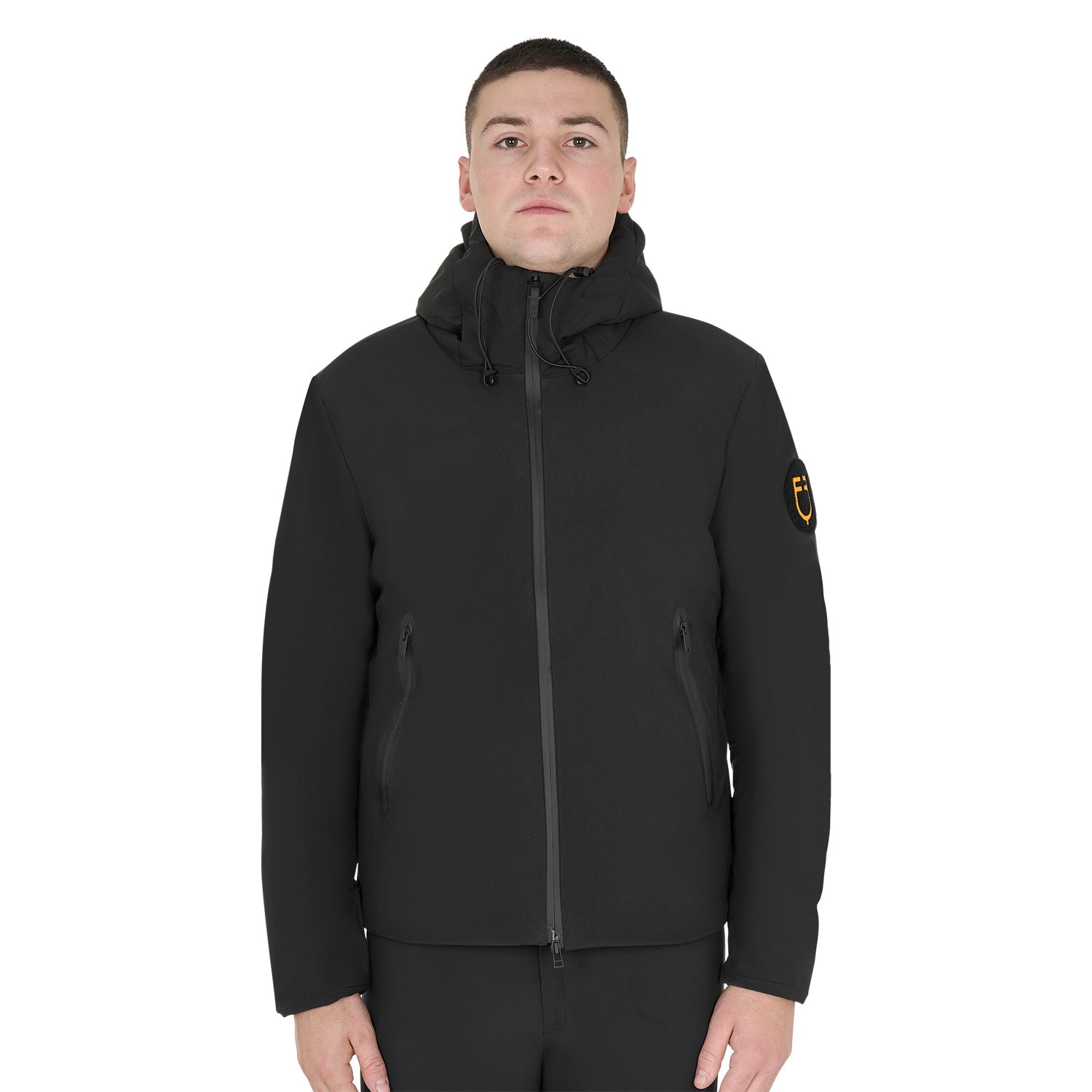 Veste imperméable et coupe-vent pour homme, noir - Equestro