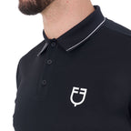 Polo d'entraînement homme Contrast, Navy Blazer - Equestro Spring / Summer 25