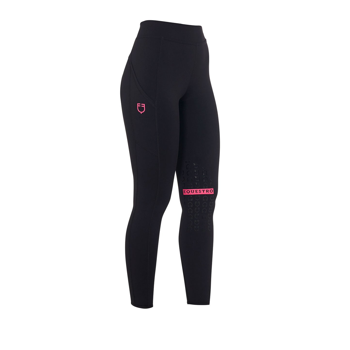 Legging slim fit, Black/ Honey - Equestro Spring / Summer 25
