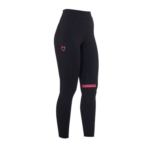 Legging slim fit, Black/ Honey - Equestro Spring / Summer 25