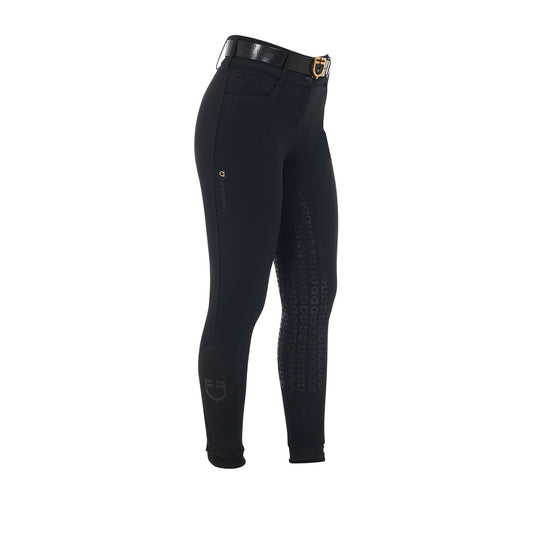 Pantalon taille haute full grip, Black- Equestro