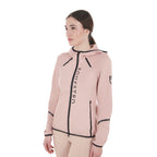 Sweat technique en jersey avec zip, Cameo Rose - Equestro FW24