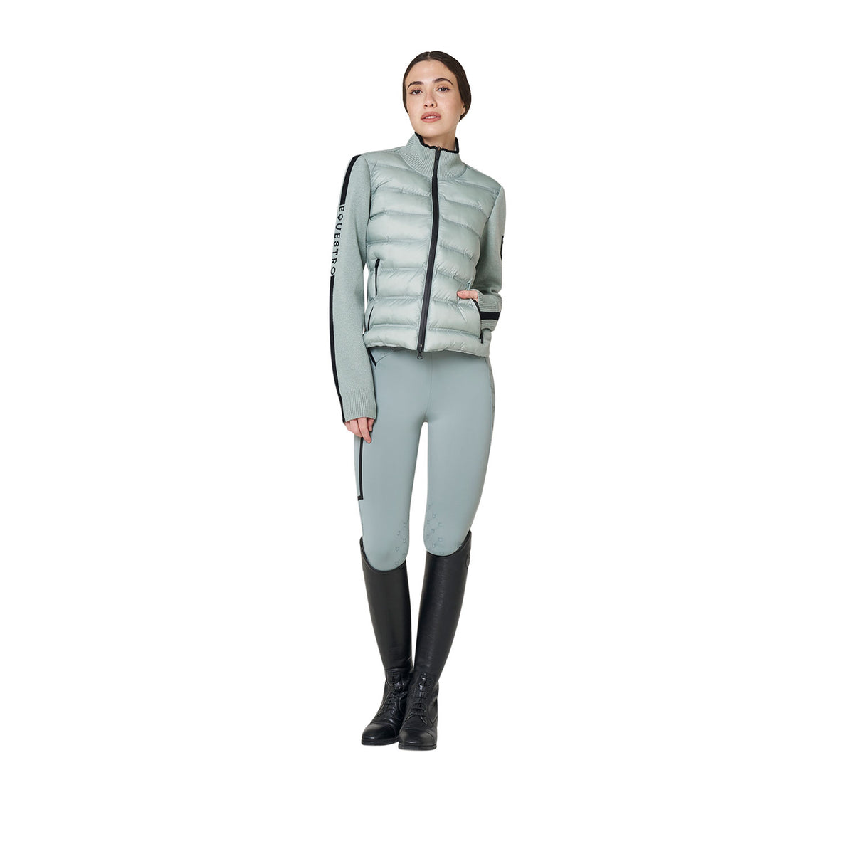 Equestro Veste hybride en maille AW26