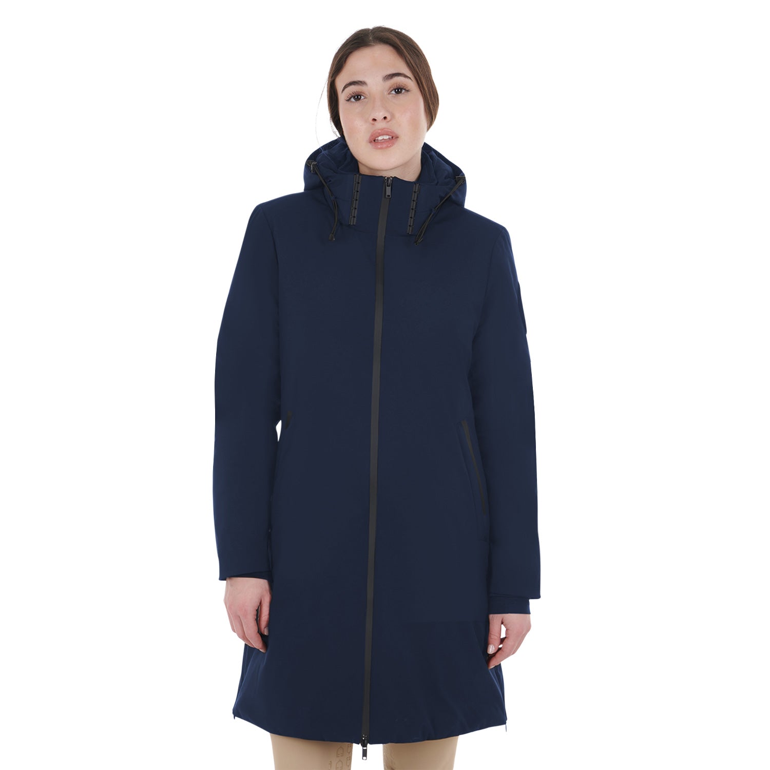 Veste longue déperlante, Navy - Equestro