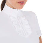 Polo de compétition à strass, White - Equestro Spring / Summer 25