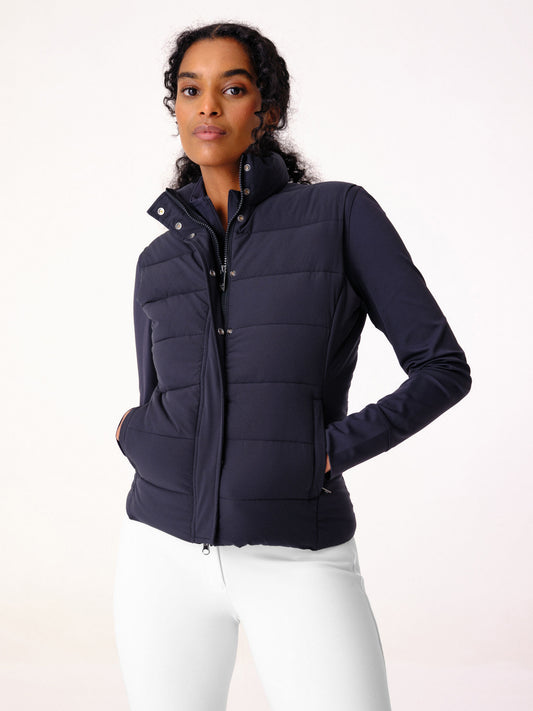 Tommy Hilfiger QUILTED HOODED JACKET - Veste d'hiver - desert sky/bleu  marine 