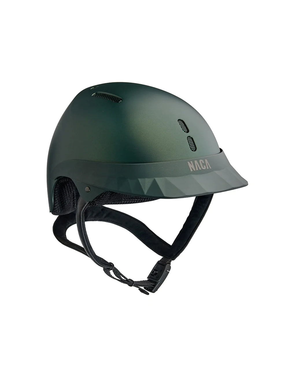 Casque Gravity S, Vert emeraude, Mat (sans visière et mousse) - NACA