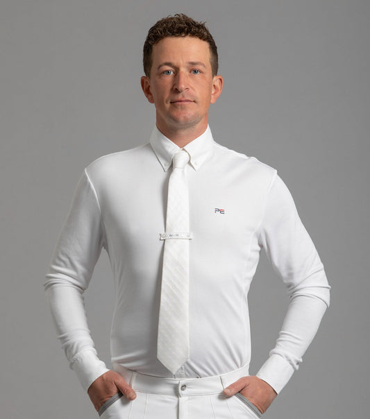 Chemise de concours Homme Giulio, blanche - Premier Equine