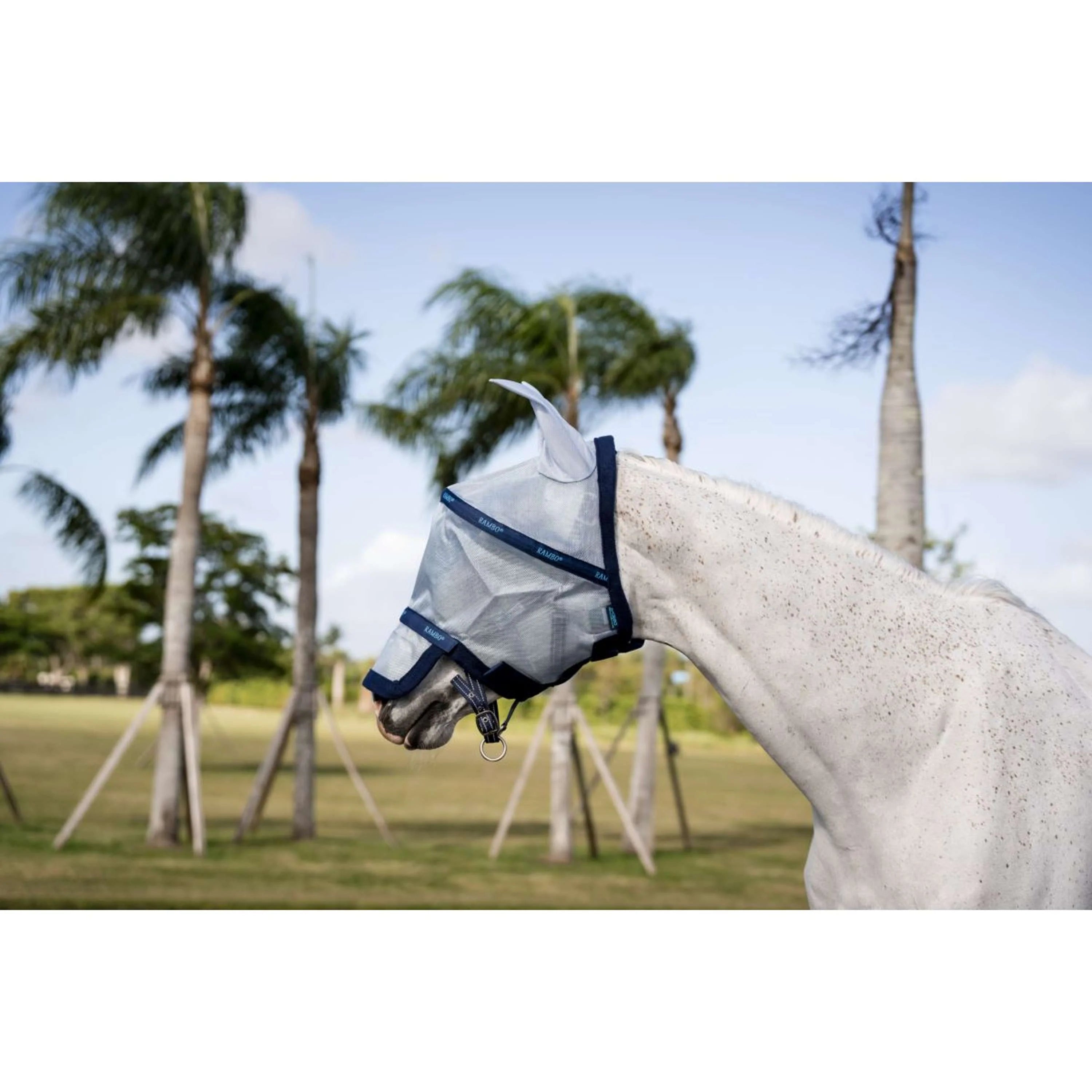 Masque anti-mouches Rambo, Azure blue/Navy - Horseware