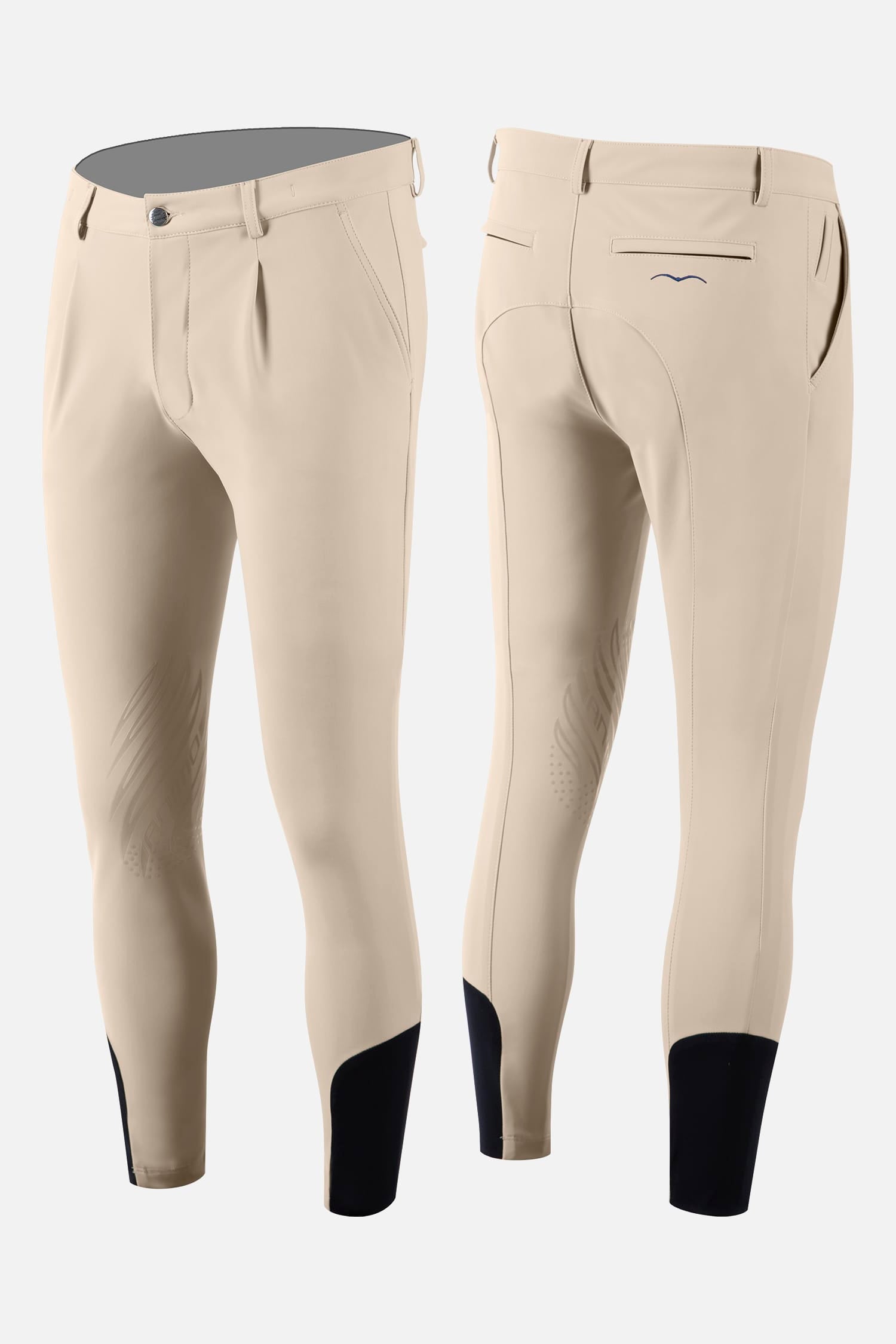 Pantalon homme à pinces Merc, beige - Animo