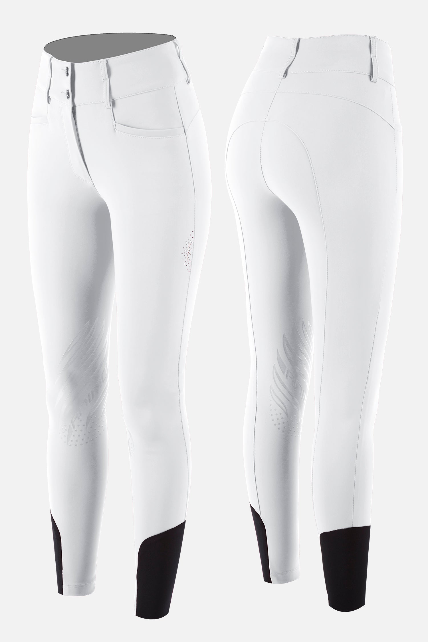 Pantalon Nuka, Genoux grip, Blanc - Animo