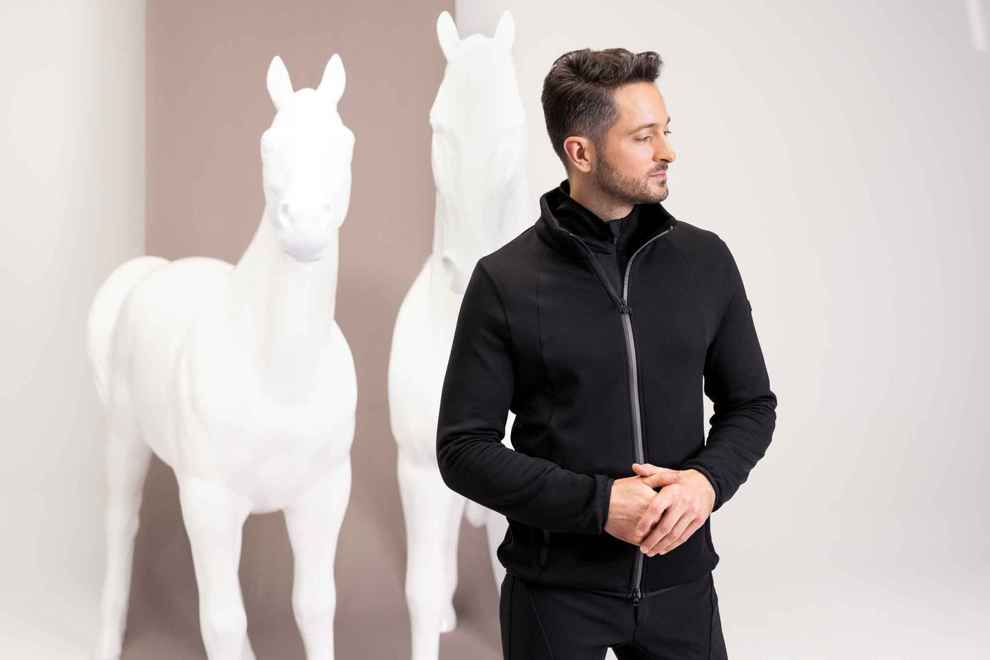 Veste fleece Jacket 4044, Homme, Caviar - Pikeur AH 2023