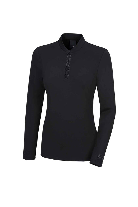 Haut zip Shirt selection, Caviar - Pikeur AH 2023