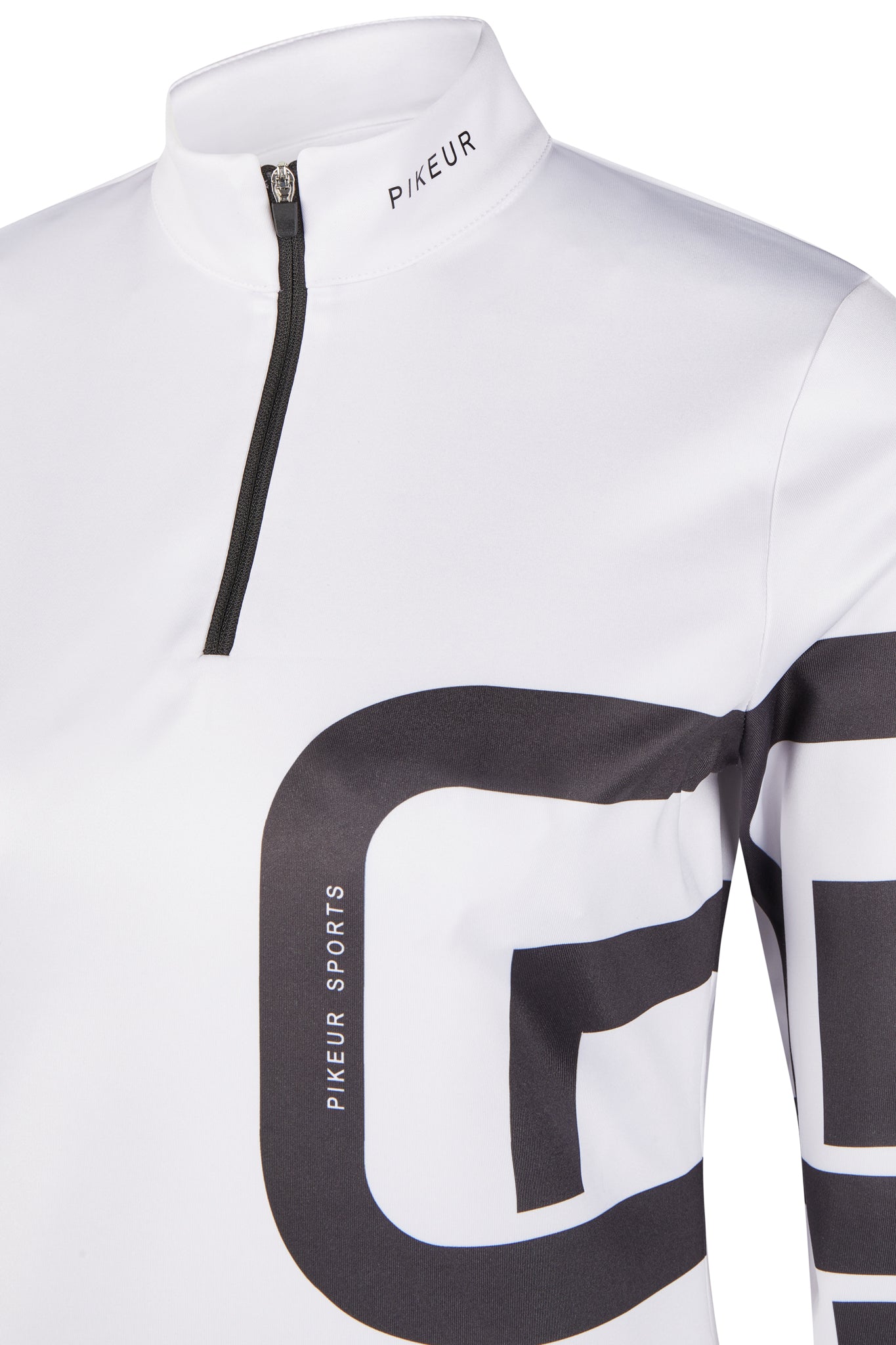 Icon shirt sports manches longues, White/Black - Pikeur