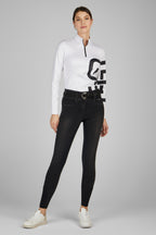 Icon shirt sports manches longues, White/Black - Pikeur