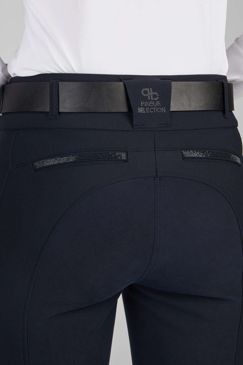 Pantalon Laure full flexi faux leather, nightblue - Pikeur