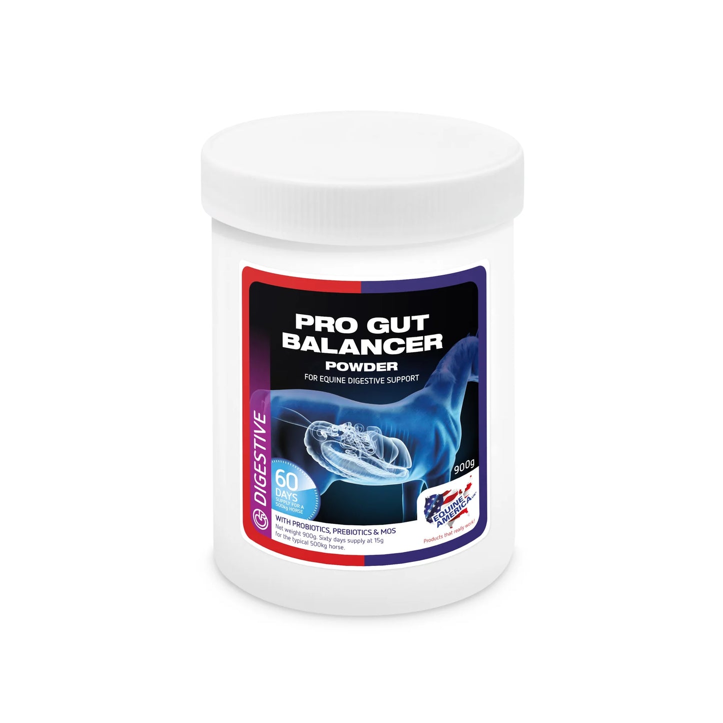 Pro Gut Balancer, prébiotoques & probiotiques, 2.7kg - Equine America