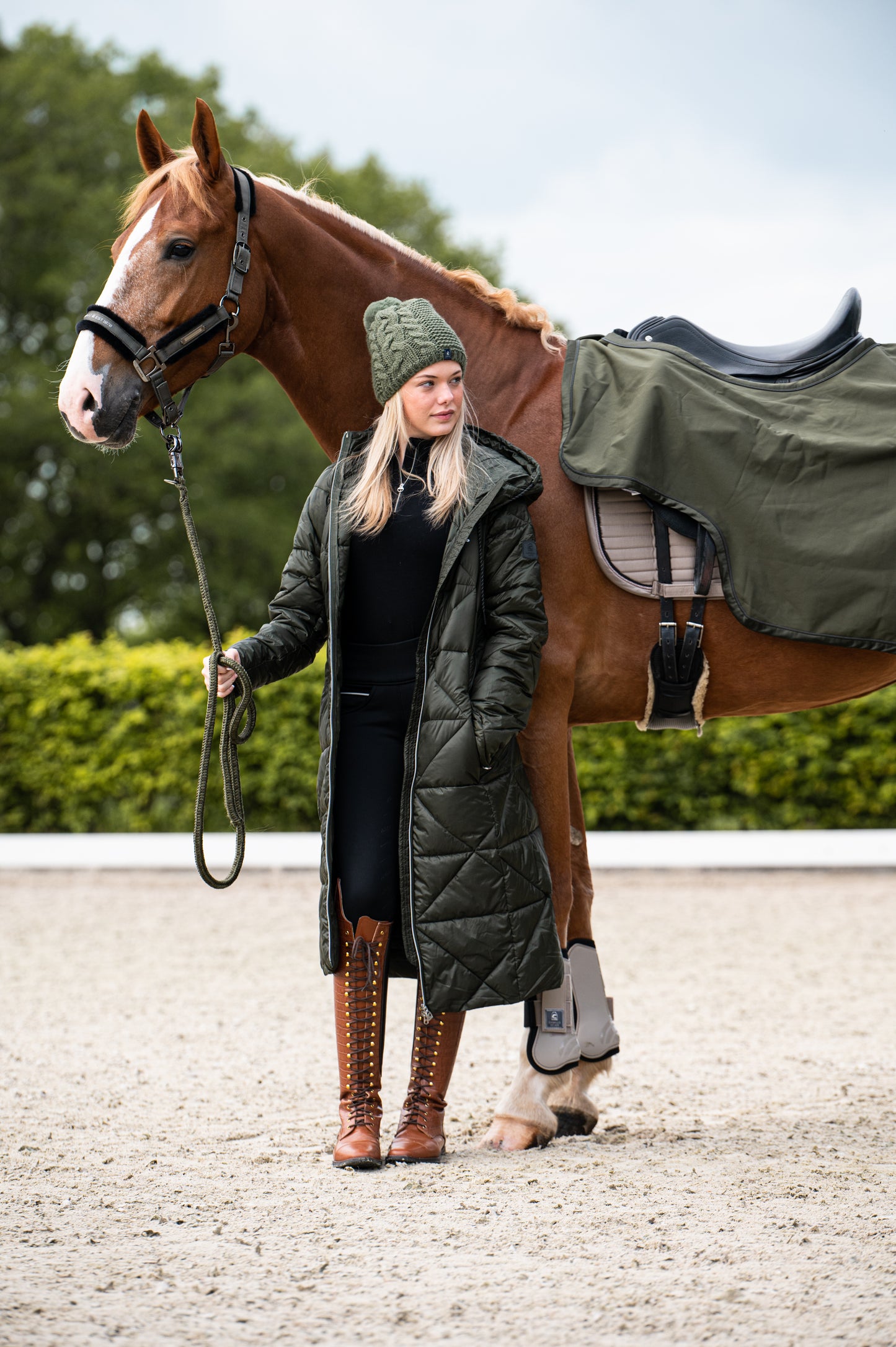 Couvre rein imperméable CAVALJORID, Seaweed- Cavallo AH 2023