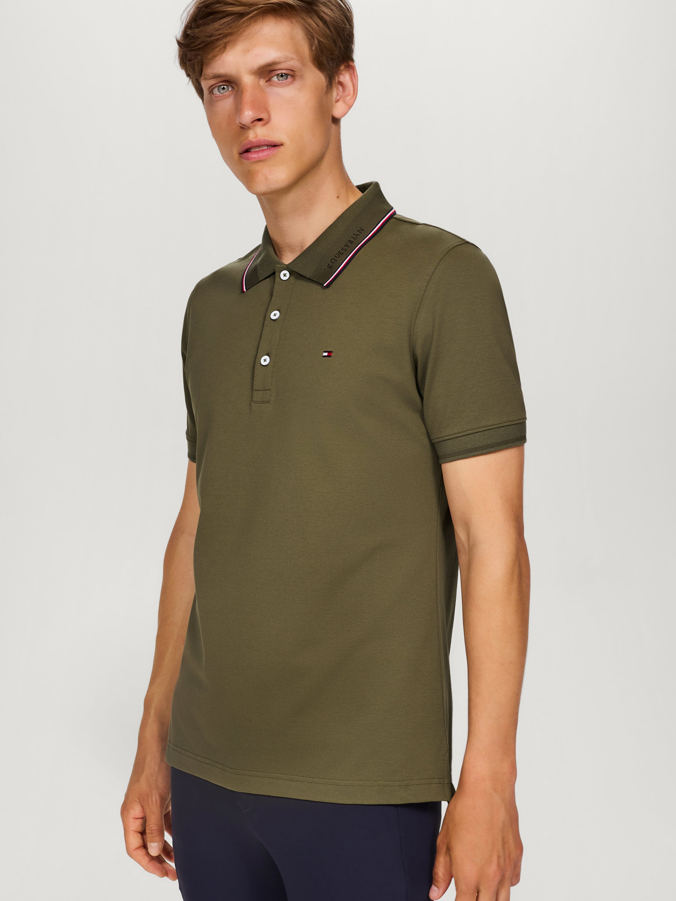 Polo homme Harrison Utility Olive - Tommy Hilfiger Spring / Summer 25
