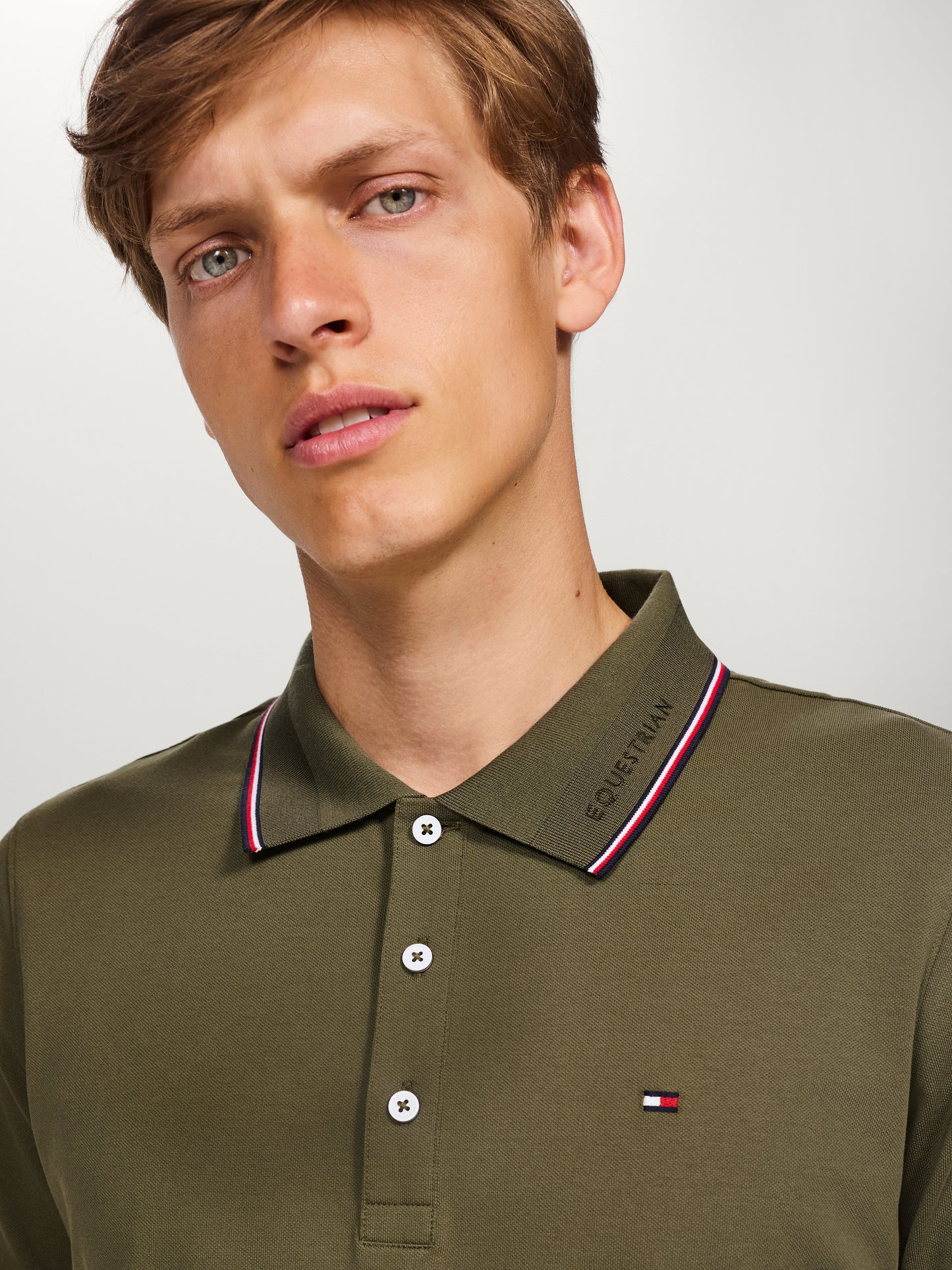 Polo homme Harrison Utility Olive - Tommy Hilfiger Spring / Summer 25