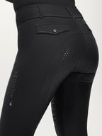 Tommy Hilfiger pantalon d'équitation hybride d'hiver à strass Highland noir
