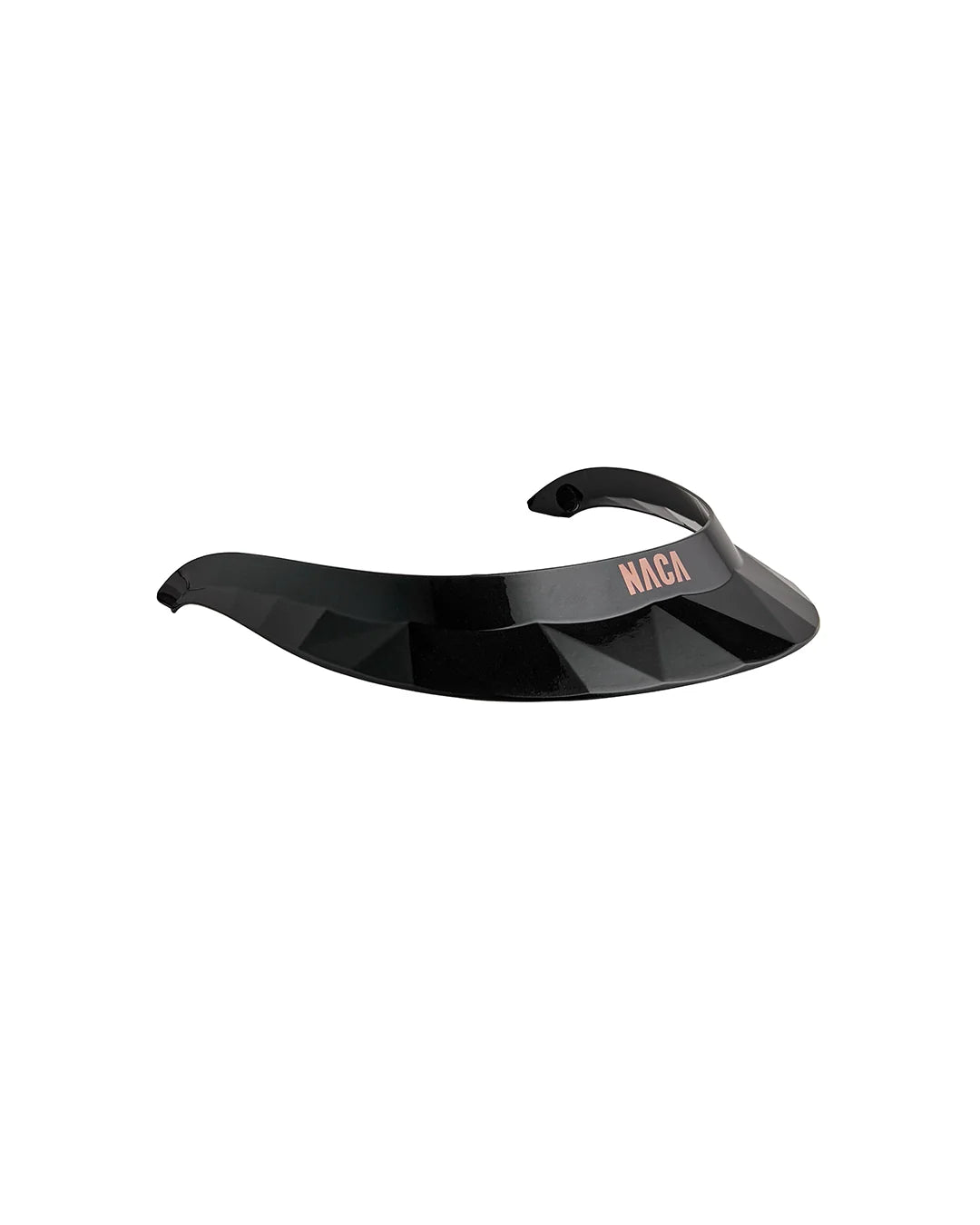 Visière large Onyx black, brillante (vendu séparément du casque) - NACA