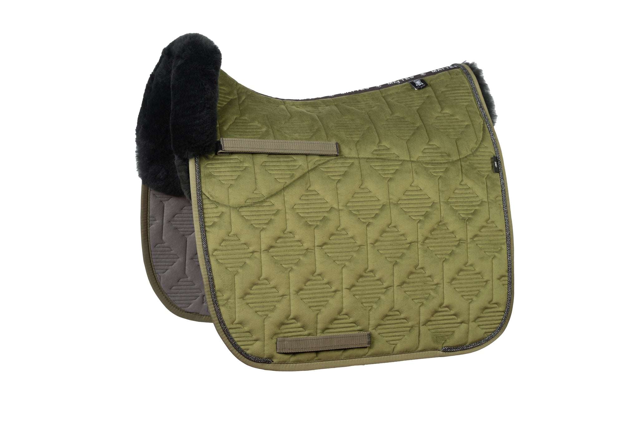 Tapis Woven piping Olive - Mattes 25