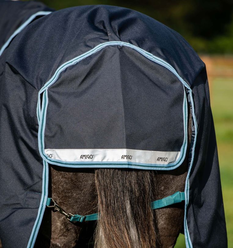 Couverture Amigo Bavo Plus 12, 250gr Navy/Aqua - Horseware
