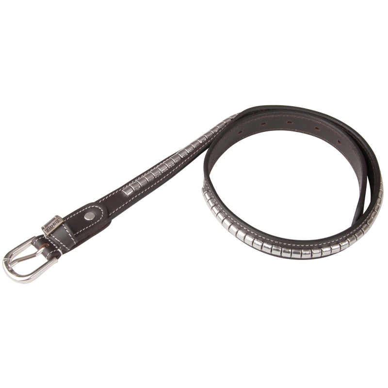 Ceinture clincher, cuir marron - TDET