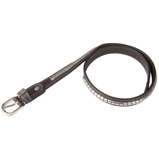 Ceinture clincher, cuir marron - TDET