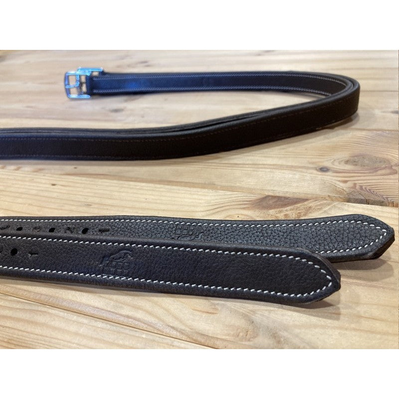 Étrivières cuir veau, Havane - Jump'in