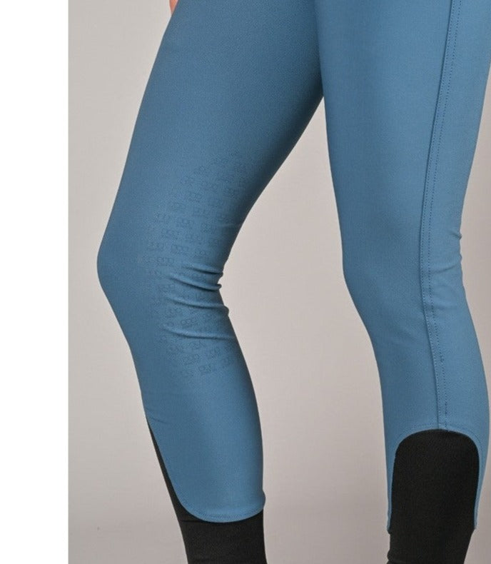 Pantalon d'équitation Junior fille Luna,Bleu glacier - Jump'In