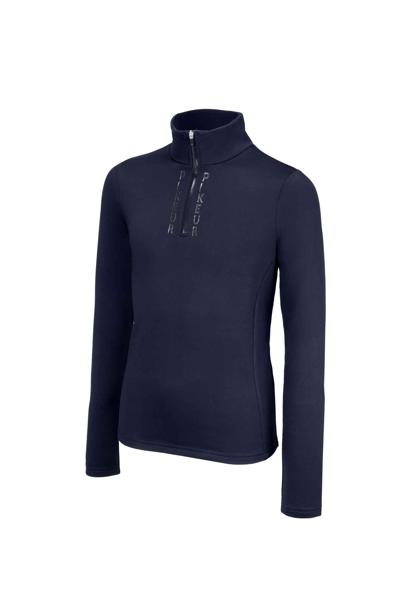 Haut manches longues zip Shirt sports, Navy - Pikeur AH 2023