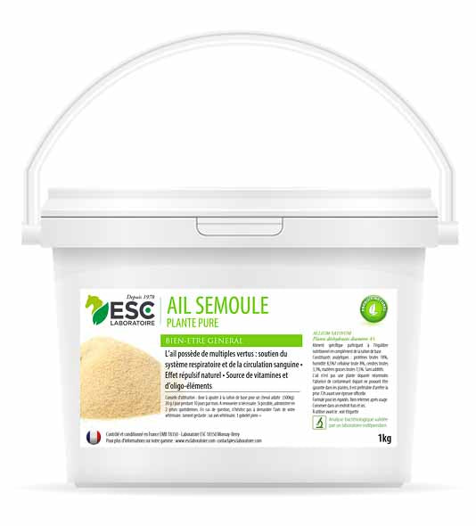 Ail semoule - Bien-être général cheval - ESC Laboratoire