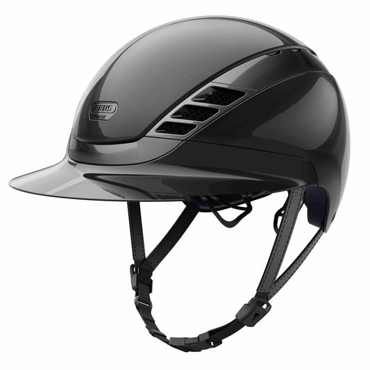 Casque d'équitation AirLuxe CHROME, Shiny Black - ABUS Pikeur