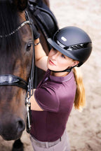 AirLuxe PURE riding helmet, Black - ABUS Pikeur