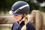 Riding helmet AirLuxe SUPREME, Midnight blue/Rose gold - ABUS Pikeur