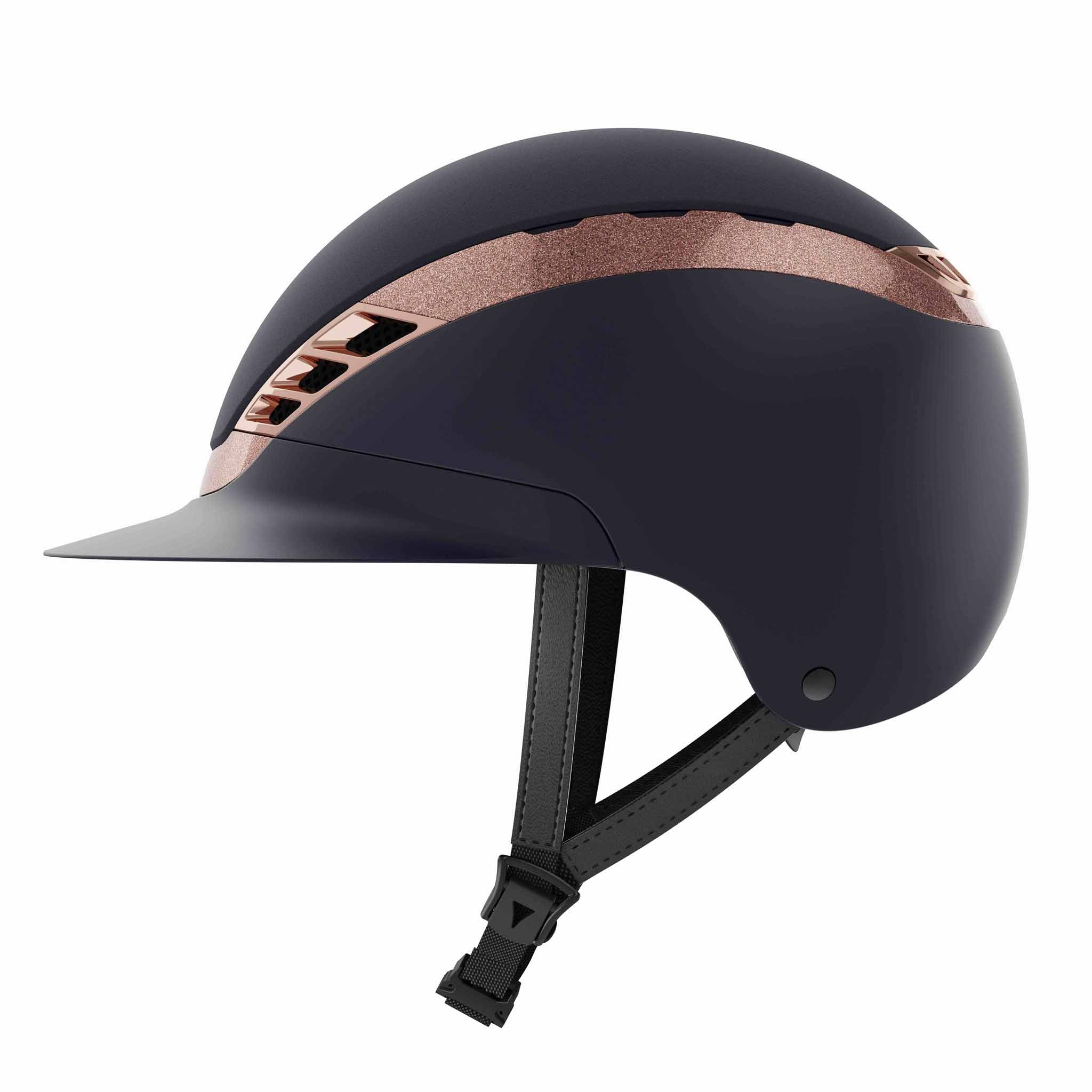Casque d'équitation AirLuxe SUPREME, Midnight blue/Rose gold - ABUS Pikeur