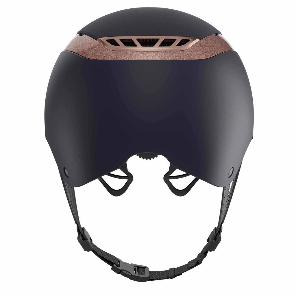 Riding helmet AirLuxe SUPREME, Midnight blue/Rose gold - ABUS Pikeur