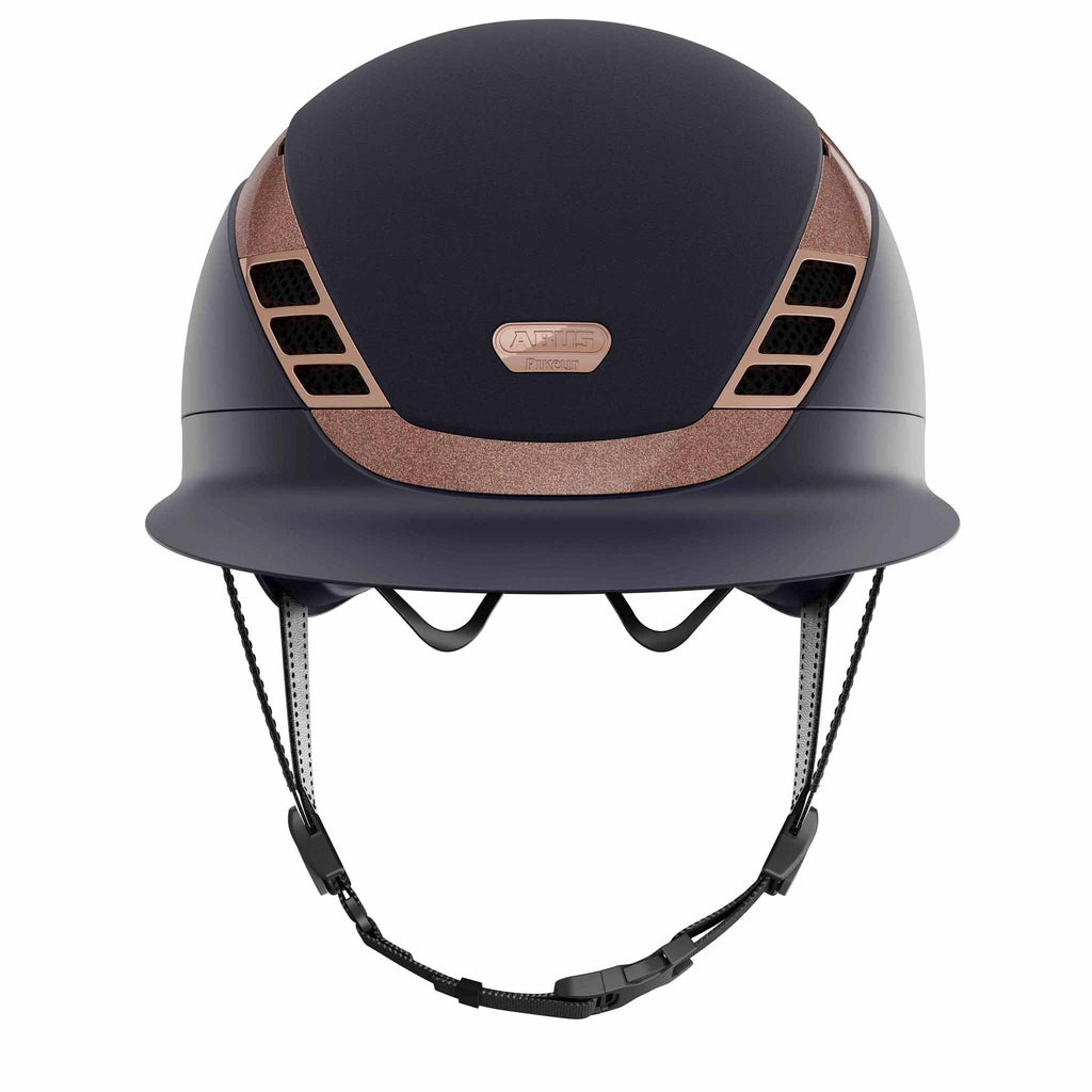 Riding helmet AirLuxe SUPREME, Midnight blue/Rose gold - ABUS Pikeur