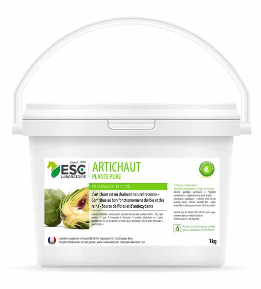 Artichaut - Source de fibres et drainage cheval - ESC Laboratoire
