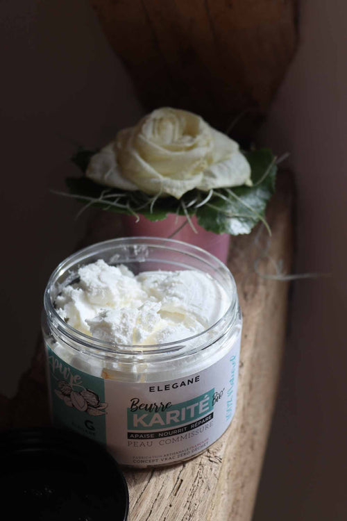 Beurre de karité bio, 150gr - Elegane