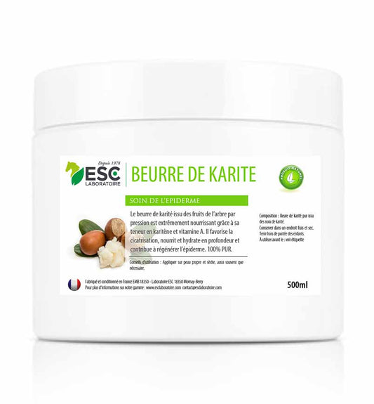 Beurre de Karité - Nourrit et protège l'épiderme du cheval - ESC Laboratoire