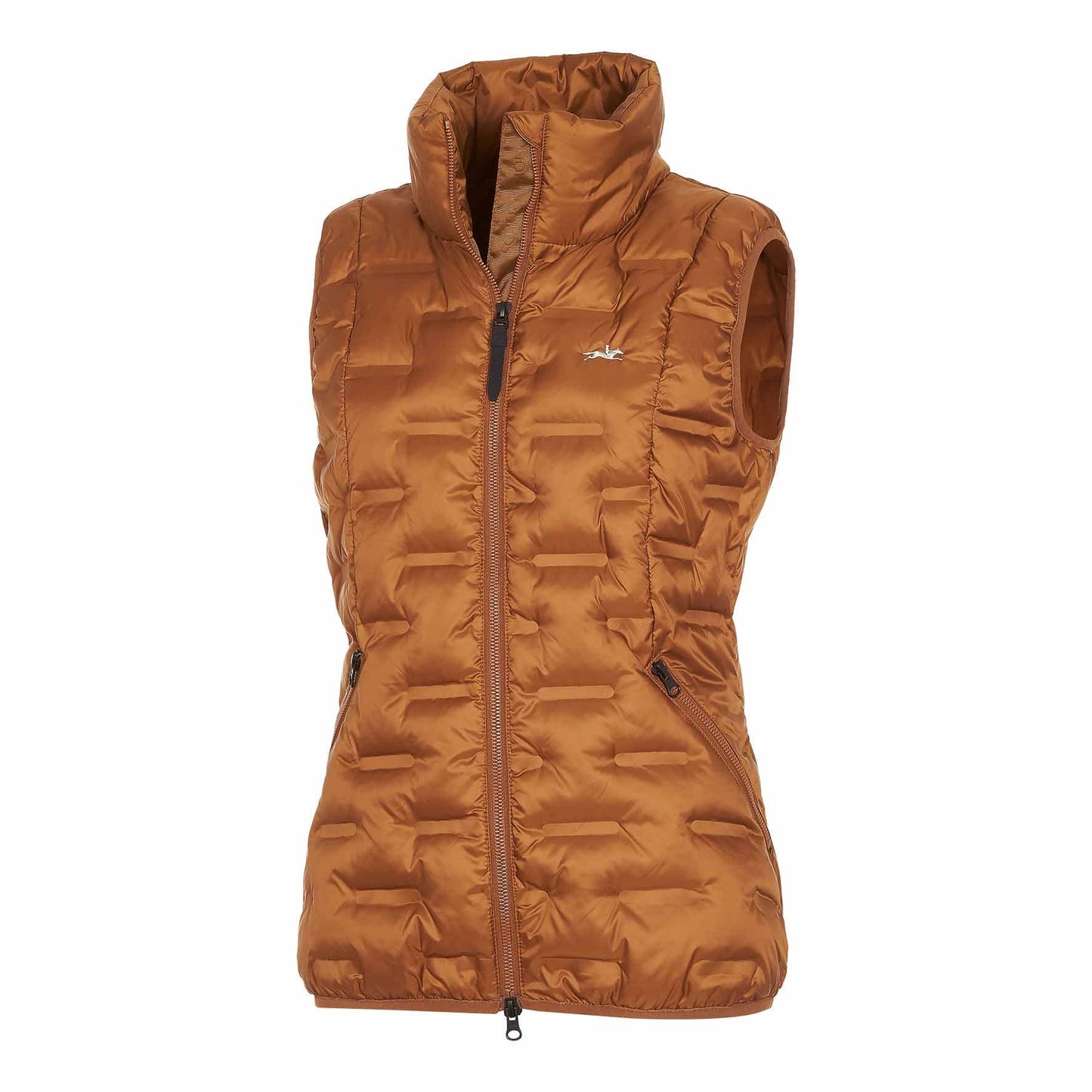 Doudoune sans manche Rose style, Cognac - Schockemöhle AW 2022